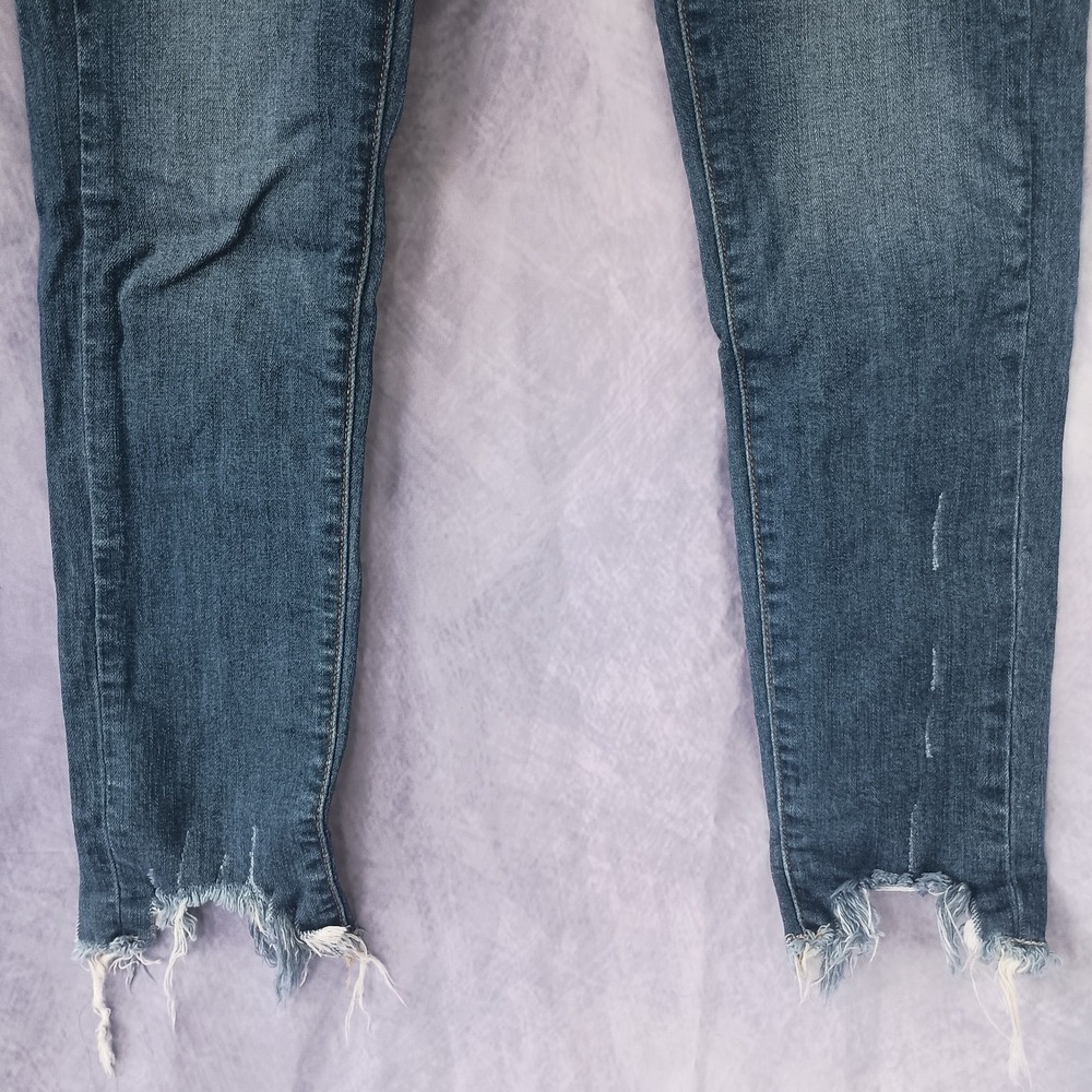 Fashion Nova Distressed Raw Waist Skinny Jeans - Picture 2 of 7